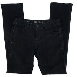 Liverpool Jeans Company Women's Sadie Straight Jeans Size 27/4 Black